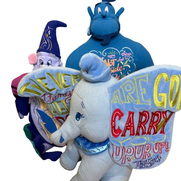 Disney Wisdom Series Collection Plush Set Featuring Simba Jiminy Cricket Dumbo G - Picture 4 of 11